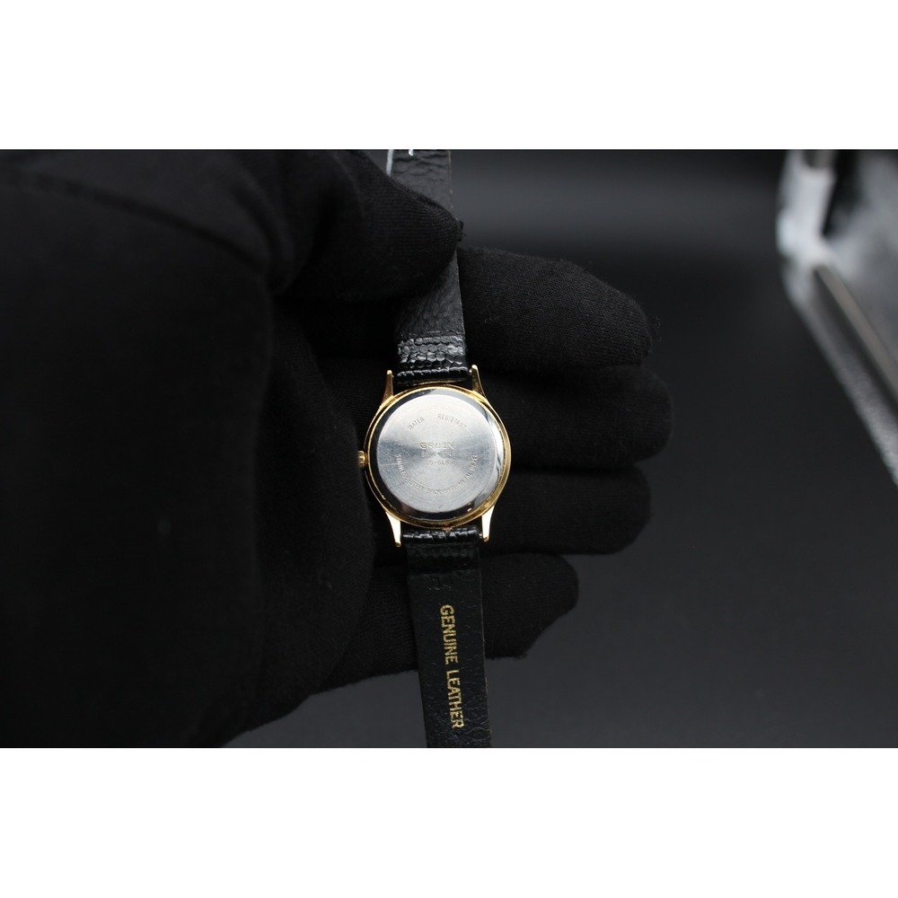 Vintage‎ Gruen Quartz Moonphase Date Watch Ref 225-6185 Gold Tone Roman Dial - Picture 2 of 3